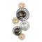 42" Black, Silver & Gold Metal Contemporary Wall Décor